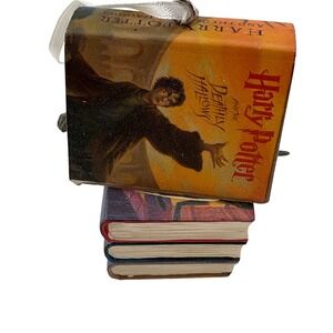 Hallmark Harry Potter Books and Wand Christmas Ornament Wizarding World With Box